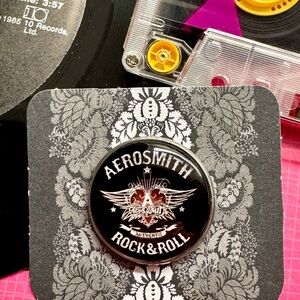 New Aerosmith Band Rock & Roll Music Retro 70s 80s 90s Style Pin - 1.25”